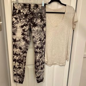 Lululemon BUNDLE wunder under and Love tee sz 6/8